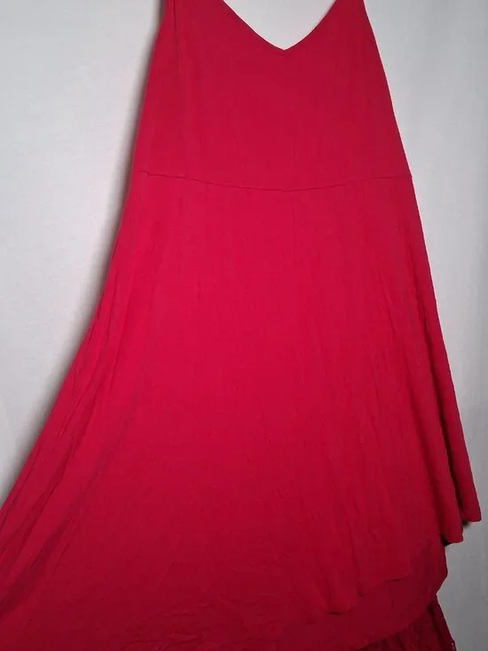 Torrid Size 4 Dress Plus Size 4X Hot Pink Lace Tank Dress Lining Barbiecore - Picture 7 of 14